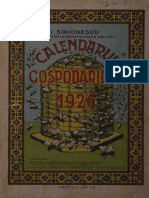 Calendarul Gospodarilor - 1926
