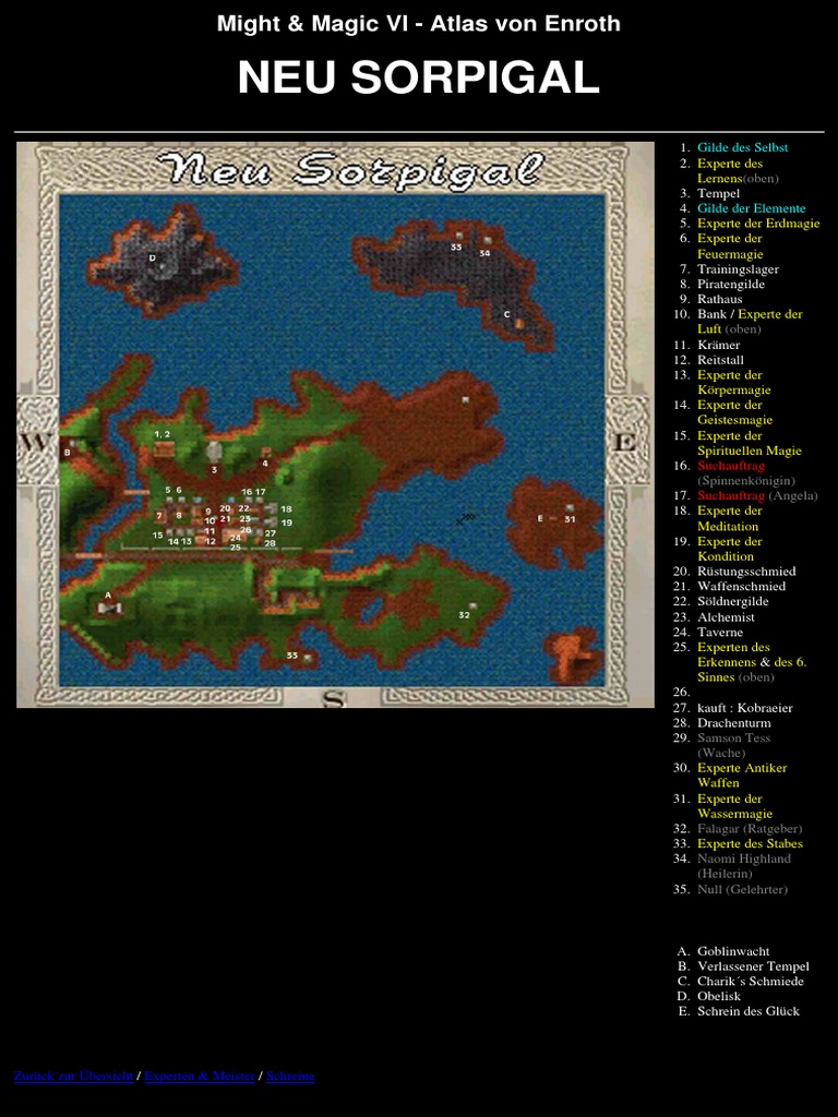 Might and Magic 6 - Atlas | PDF