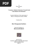 Download Consumer Attitude and Behaviour towards Cause Related Advertisements by silpavee SN58494335 doc pdf
