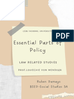 Essential Parts of Policy