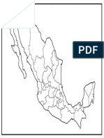 Mapa de La Republica Mexicana Sin Nombre para Imprimir
