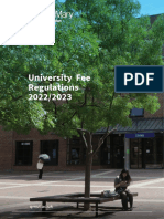 University Fee Regulations 2022 23