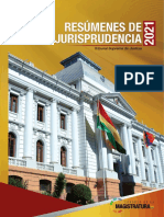 Resúmenes de Jurisprudencia 2021 TSJ