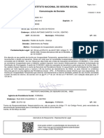 Decisão de deferimento de auxílio-doença de até 31/08/2021