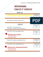 CRONOGRAMA de Parciales y Tareas 2022 Final