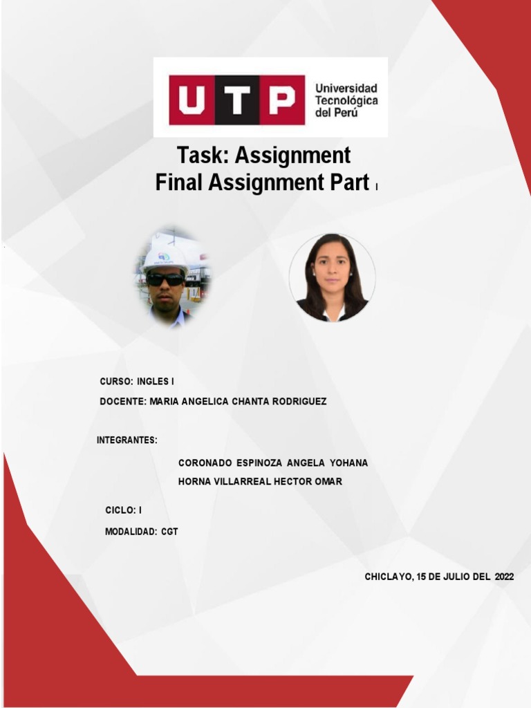 Task: Assignment Final Assignment Part | PDF | Social Science | Self ...