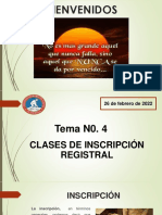 Tema N0. 4 Inscripción Registral-2022