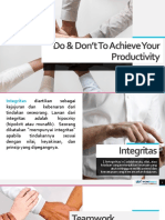 Do & Don't To Achieve Your Productivity v1.2
