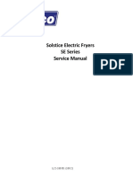 Solstice Electric Fryers SE Series Service Manual
