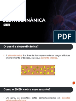 Eletrodinâmica: corrente elétrica, resistência e leis de Ohm