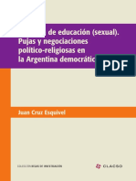 Esquivel - Cuestión de Educación (Sexual) - Pujas y Negociaciones