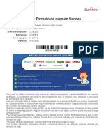 Formato de pago en tiendas UNIDEP