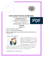 Talleres de Los Grupos de Exposicion