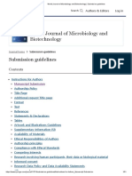 World Journal of Microbiology and Biotechnology - Submission Guidelines