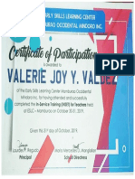 Training Certificate