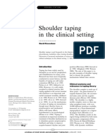 Shoulder Taping in The Clinical Setting: David Kneeshaw