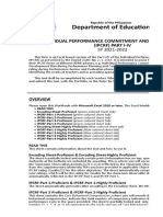Department of Education: Individual Performance Commitment and Review Form (Ipcrf) Part I-Iv