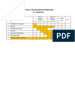 Jadwal Pelaksanaan Pekerjaan PT NOUPARA