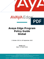 2022 Avaya Edge Program Policy Guide v1.2 11 March 2022