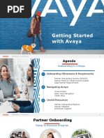 Avaya Edge Partner Onboarding - Getting Started With Avaya - FY22