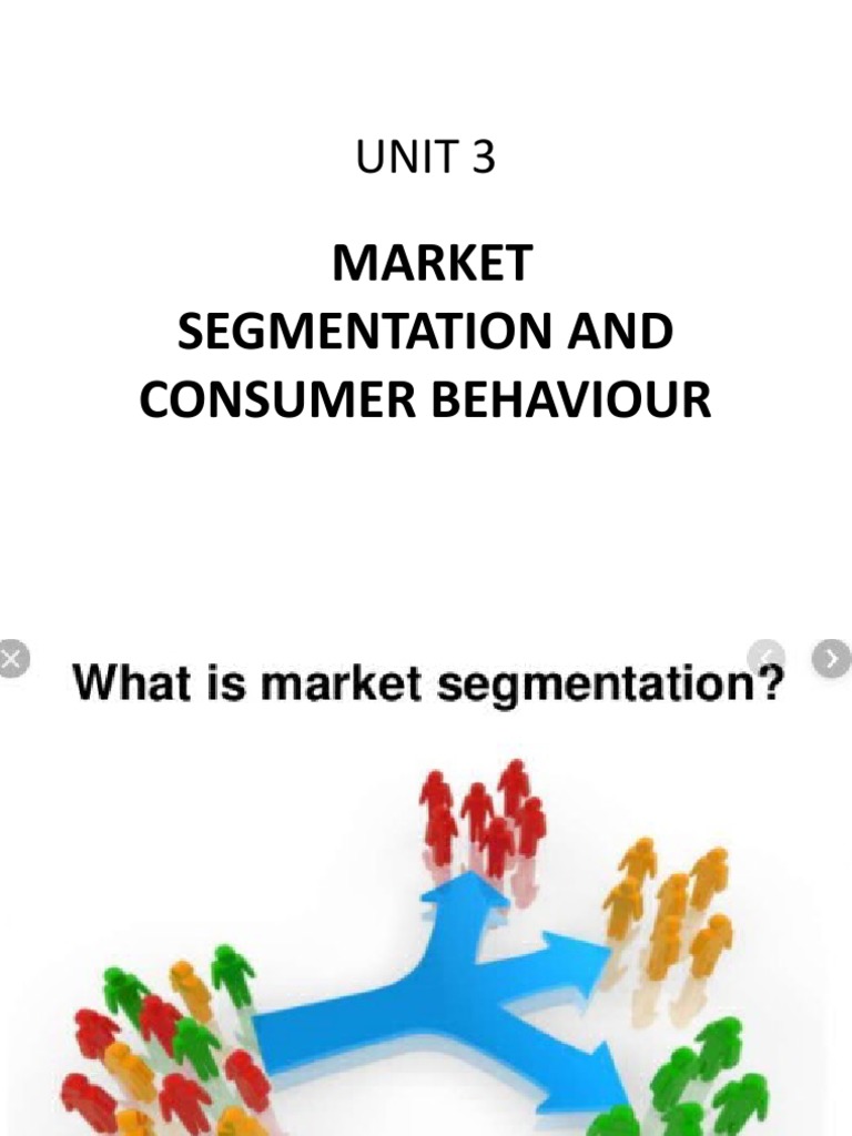 Market Segmentation and Consumer Behavior | PDF | Business | Finance ...