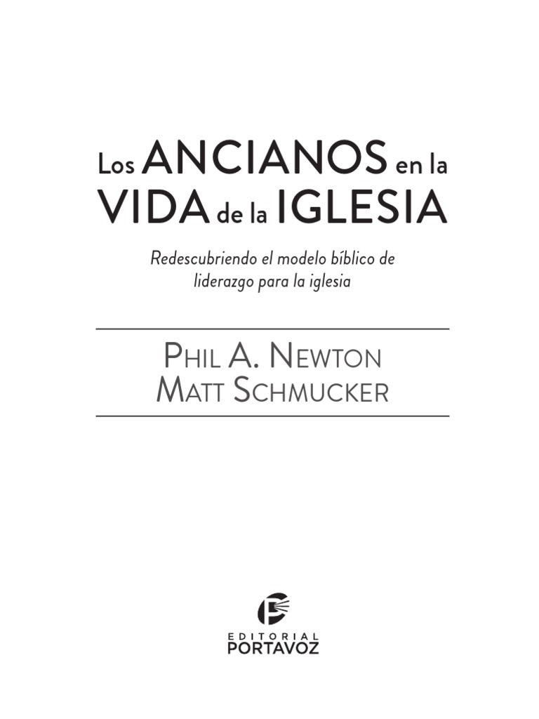 Los Ancianos en La Vida de La Iglesia | PDF | Biblia | Iglesia cristiana