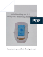 Manual de Instruções Multipolar Slimming Instrument