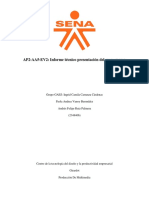 AP2-AA5-EV2: Informe Técnico Presentación Del Cronograma