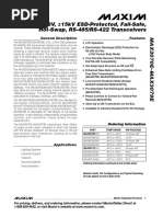 +3.3V, 15kV ESD-Protected, Fail-Safe, Hot-Swap, RS-485/RS-422 Transceivers