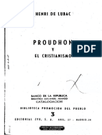 Proudhon y El Cristianismo (Henri de Lubac)