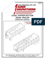 Steel Hopper Bottom Grain Trailer: Operator S Manual