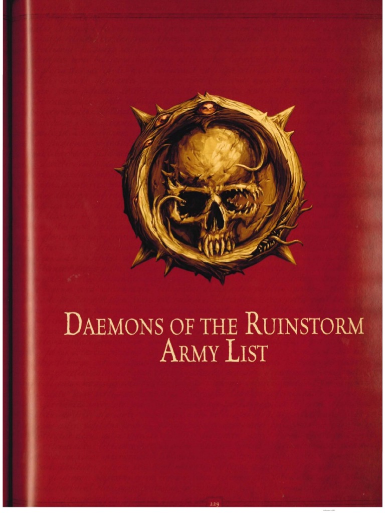 30k Ruinstorm Army List | PDF