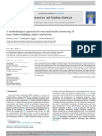 A Methodological Approach For Structural Health Monitoring of Mass-Timber Buildings Under Construction