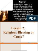 IWRBS Module #2 Religion - Blessing and Curse