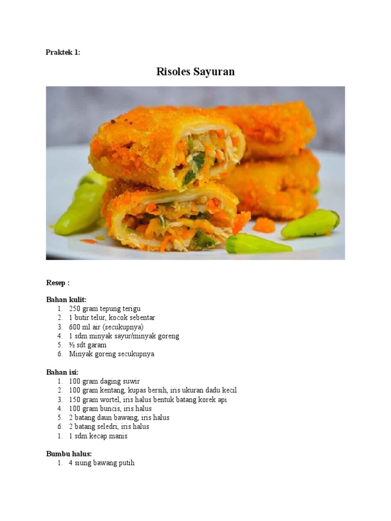 Tata Boga Praktek | PDF