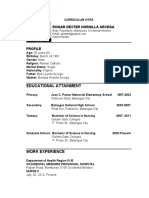 Romar Dexter Hornilla Arcega: Educational Attainment