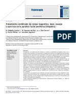 2012 Tratamiento Combinado de Campo Magnético, Láser, Masaje y Ejercicio en La Parálisis Facial Periférica Idiopática Fisioterapia