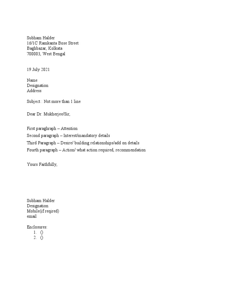 Letter Format | PDF