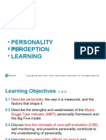 Personality - Perception - Learning: Unit - Ii