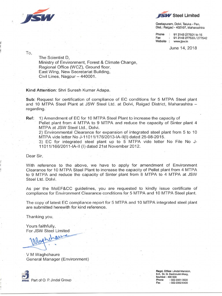 JSW Doc Contact | PDF