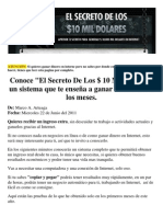 El Secreto de Los 10,000 Dolares