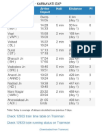 Train Schedule