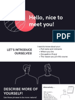 Hello, Nice To Meet You!