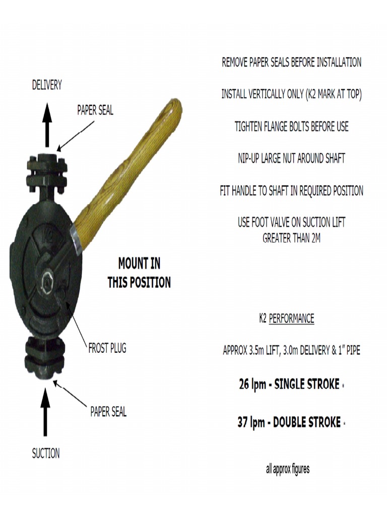 K2 Semi Rotary Pump PDF