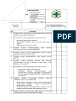 Daftar Tilik Audit Internal