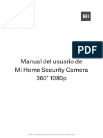 Manual Del Usuario de Mi Home Security Camera 360° 1080p: Bertsio Hau Erabilera Pribatukoa Da Soilik, Eta Ezin Da Banatu