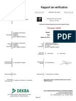 Rapport de Vérification: Perceuse Radiale