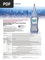 Sound Level Meter (Class 1) and 1/3 Octave Band Real-Time Analyzer