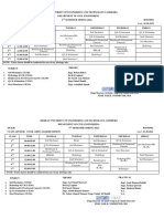Time Table of 6th Semester (Spring-2022) of 19CE W.E.F 01-08-2022