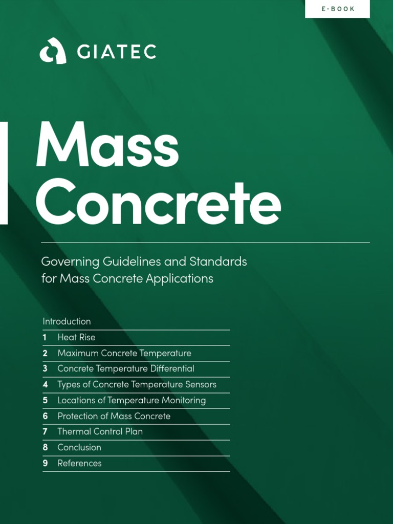 Beginners Guide To Mass Concrete PDF Concrete Cement
